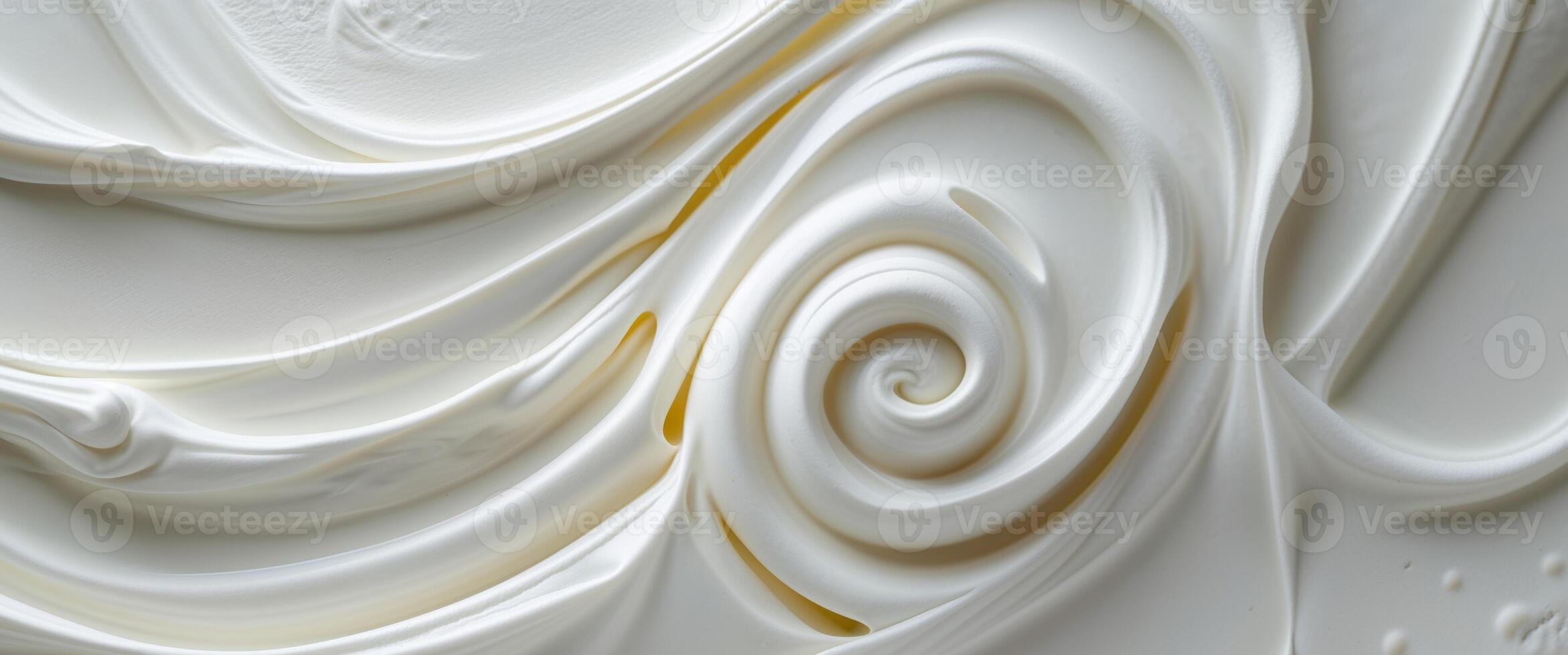 Creamy Texture Background with Swirls and Smooth Surface Art. photo