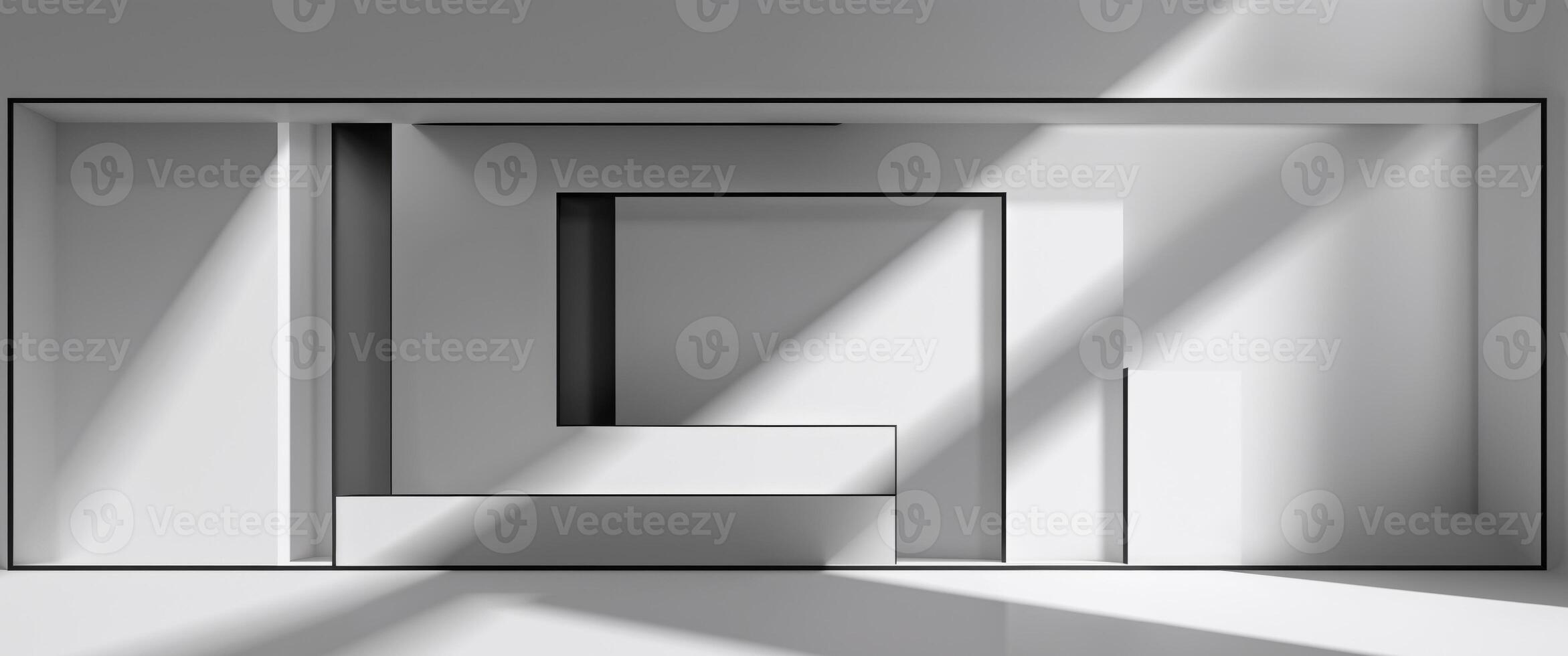 Geometric Abstraction with Shadow Play for Background photo