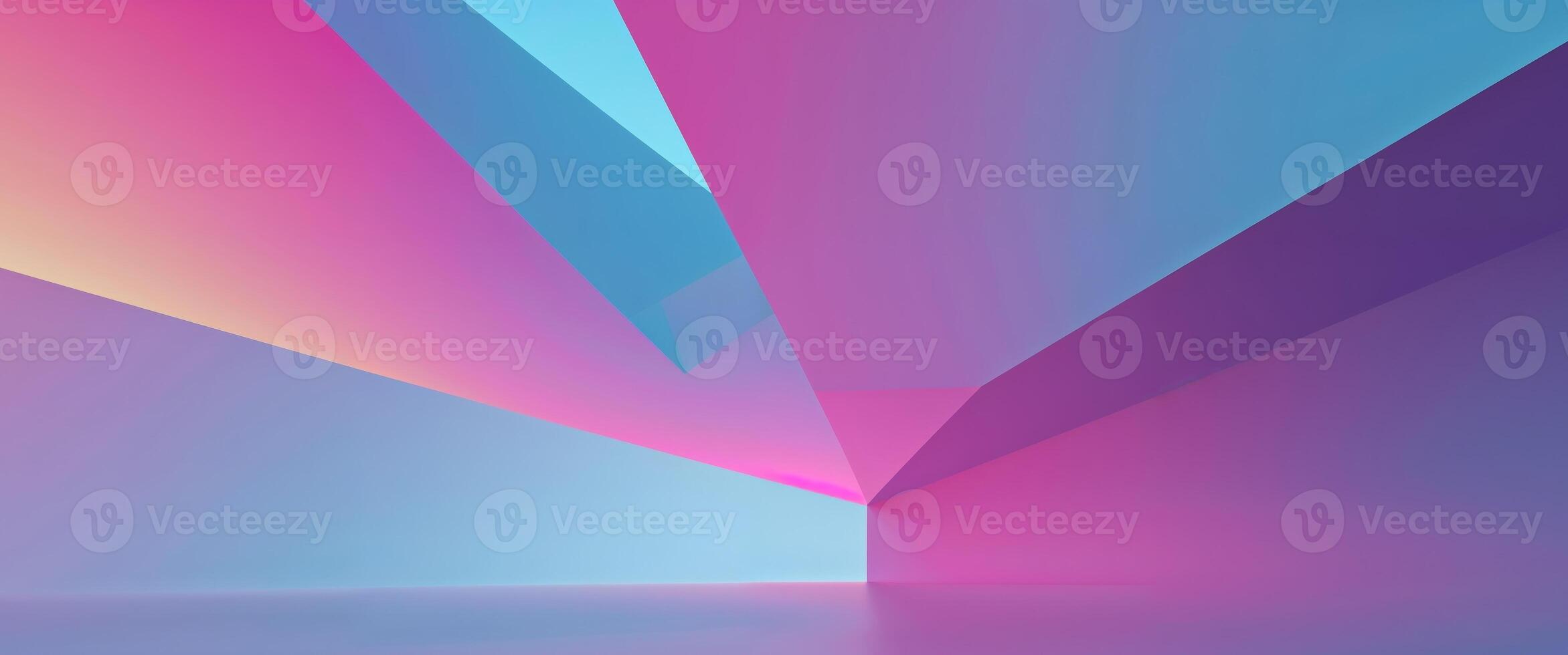 Modern geometric abstract background in gradient blue and magenta tones photo