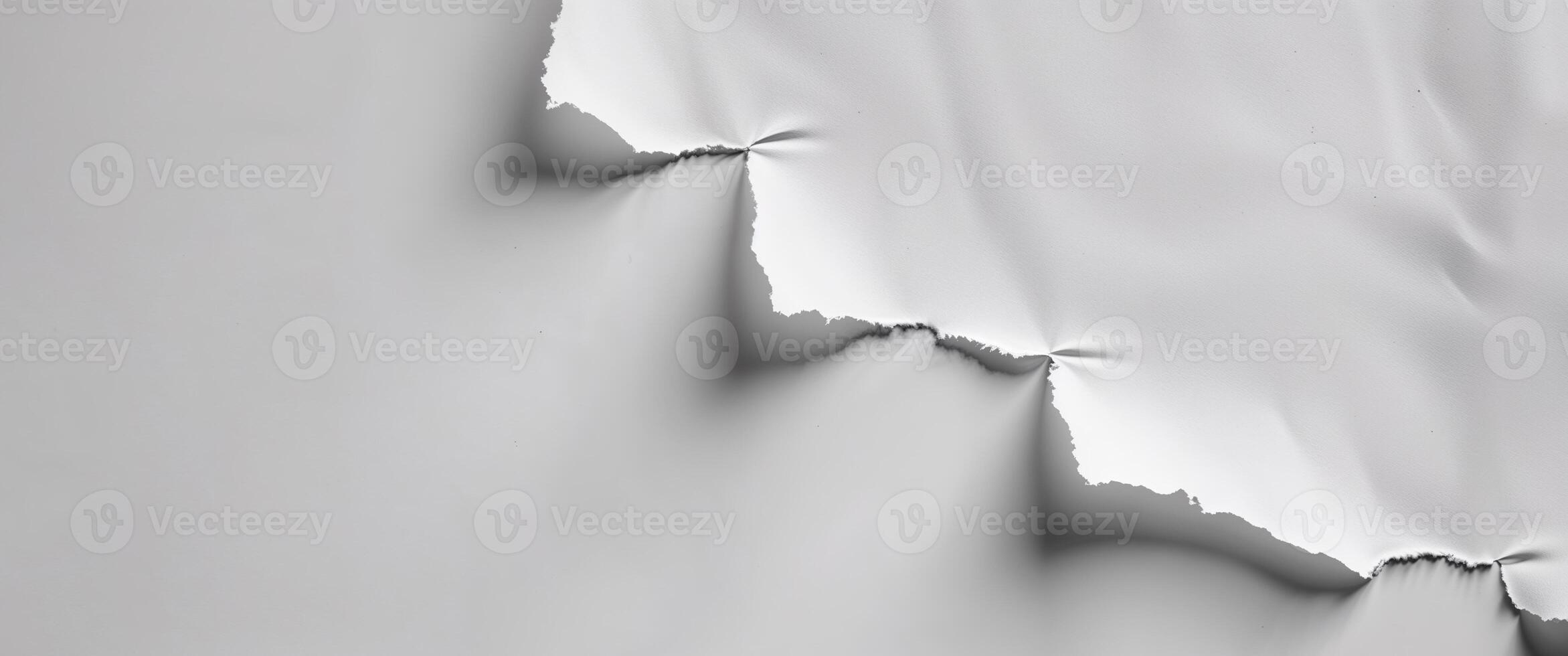 Torn White Paper Texture Background Design Abstract. photo