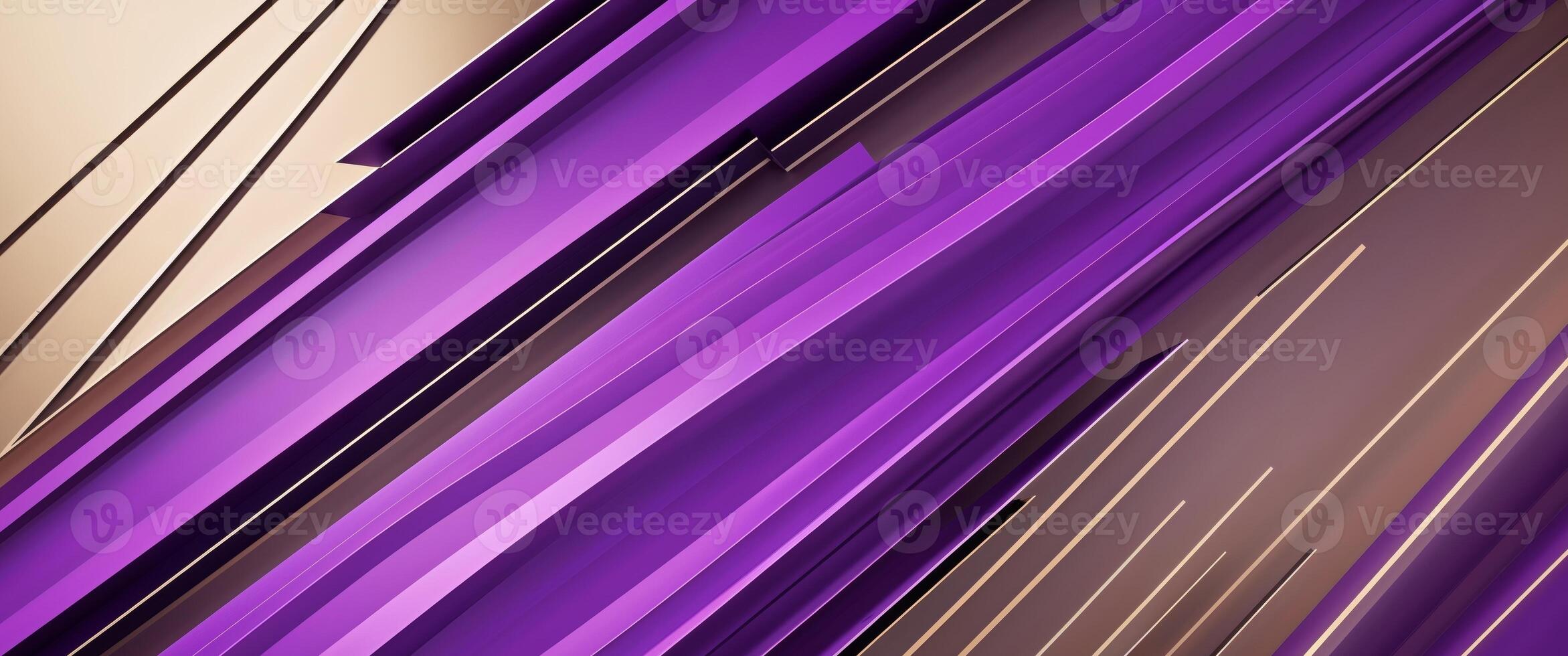 Abstract Diagonal Stripes Purple Gold Geometric Background photo