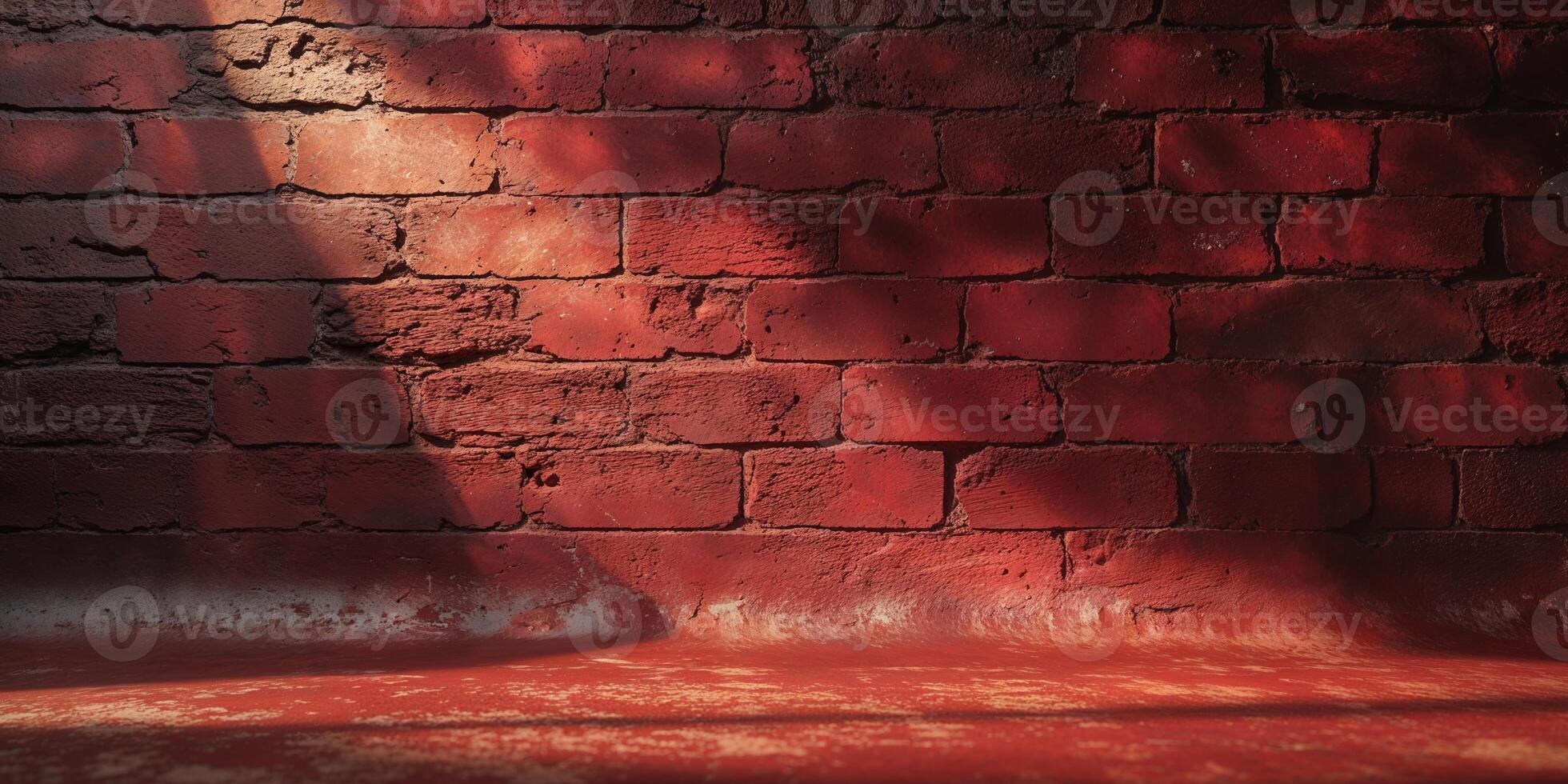Earthy Tones on Rustic Brick Wall Texture - Background of Deep Red and Brown Hues for Design Inspiration and Textures. photo