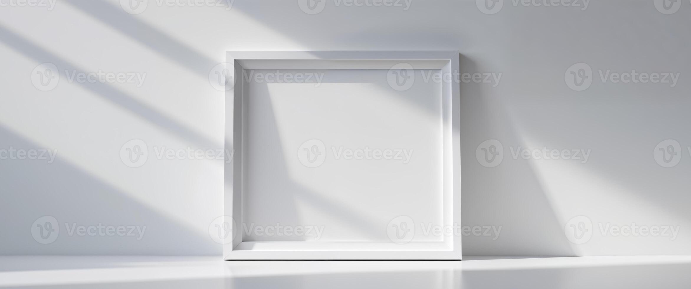 Flawless Image of Blank Picture Frame Mock Up. photo