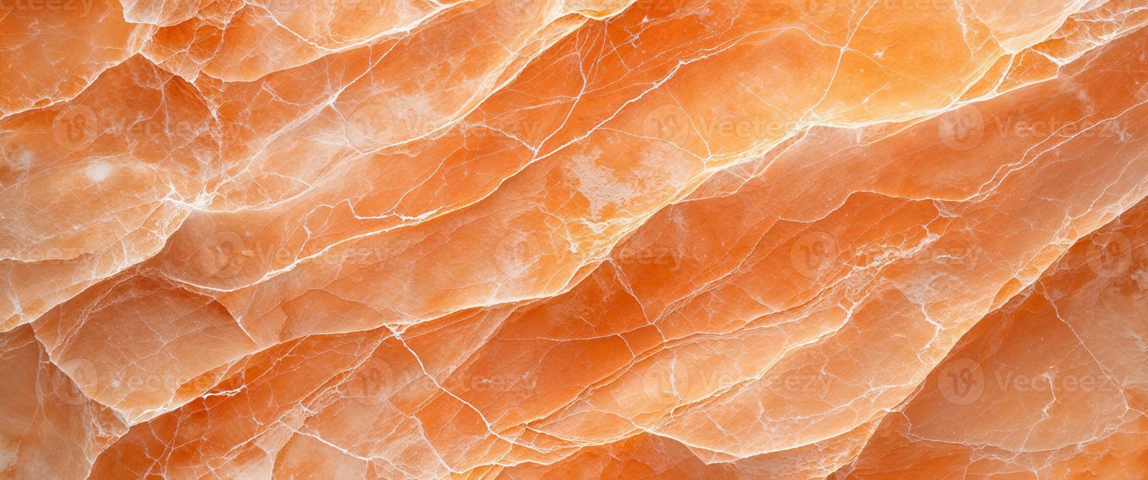 Orange Marble Texture Background with Veined Lines and Natural Stone Effect. photo