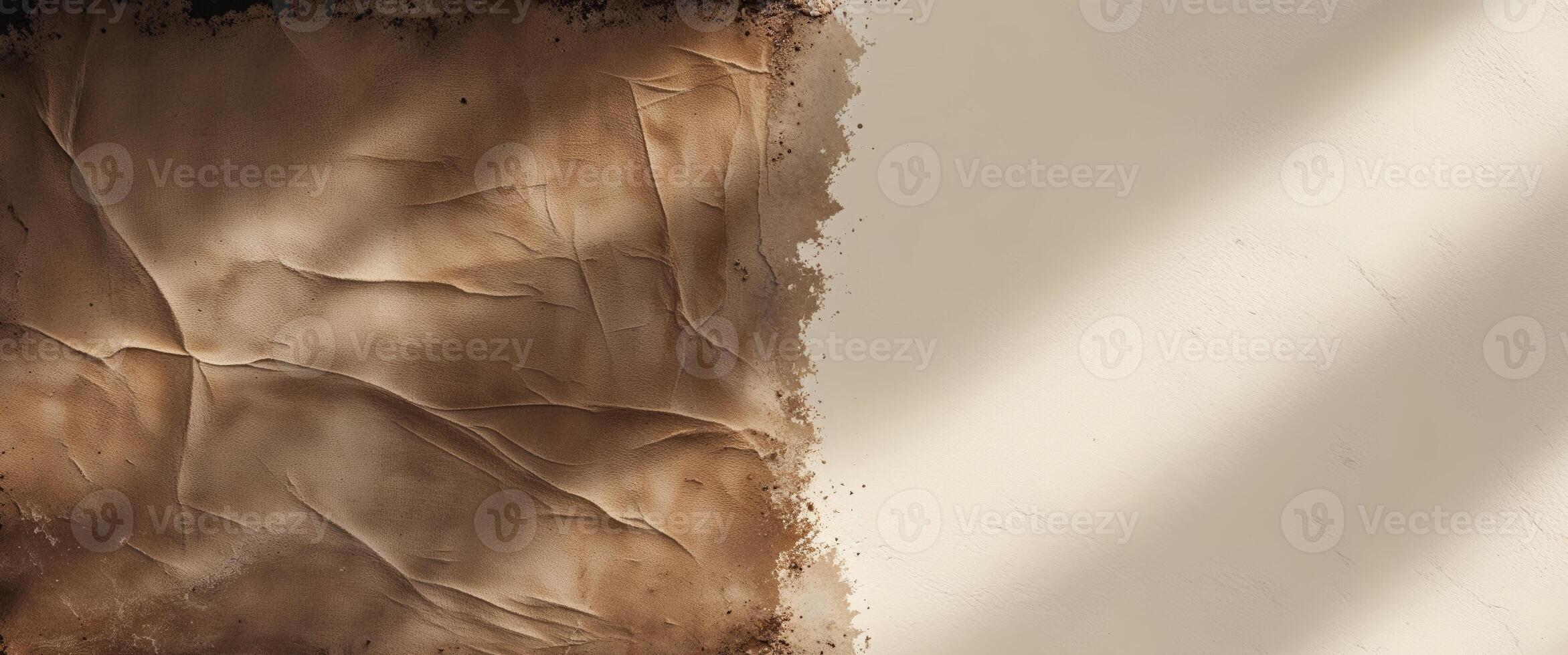 Brown Canvas Grunge Background Texture for Text Designs. photo