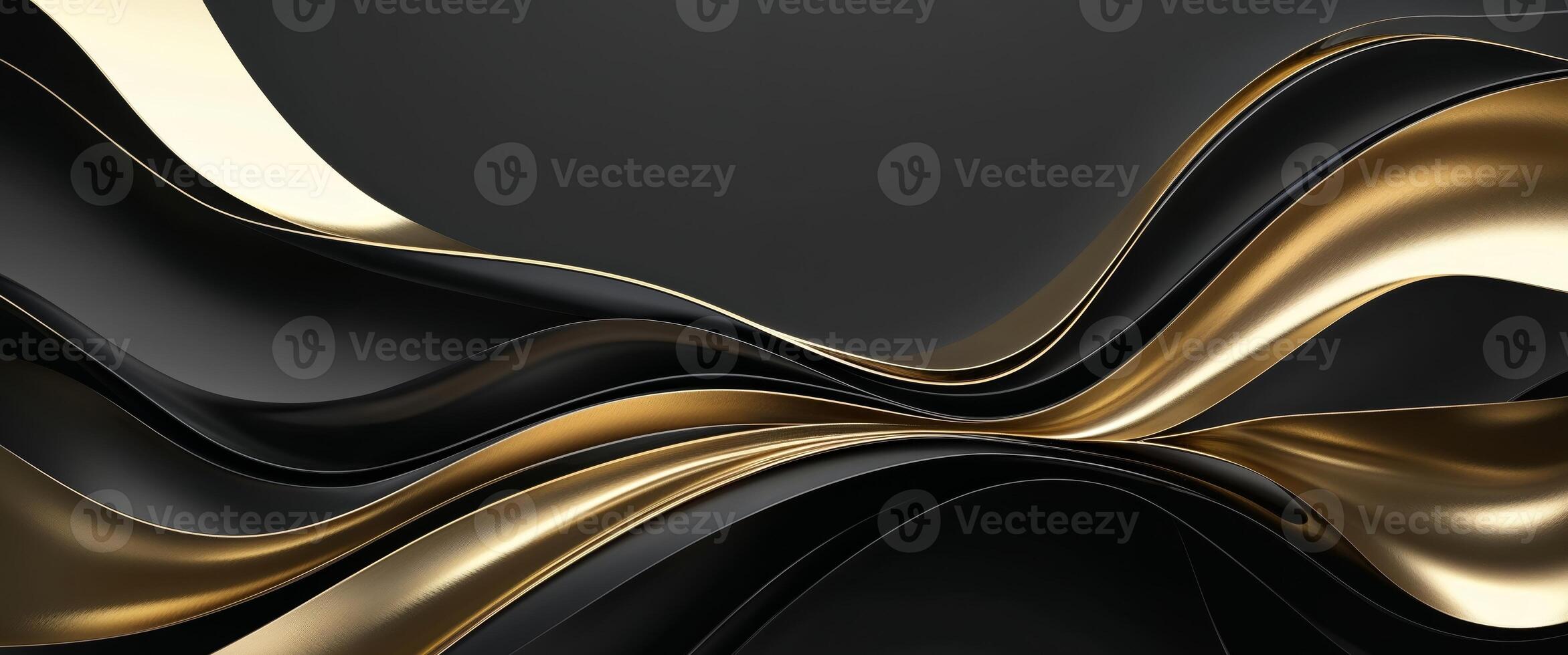 Luxurious black and gold abstract background design for creative projects striking photo