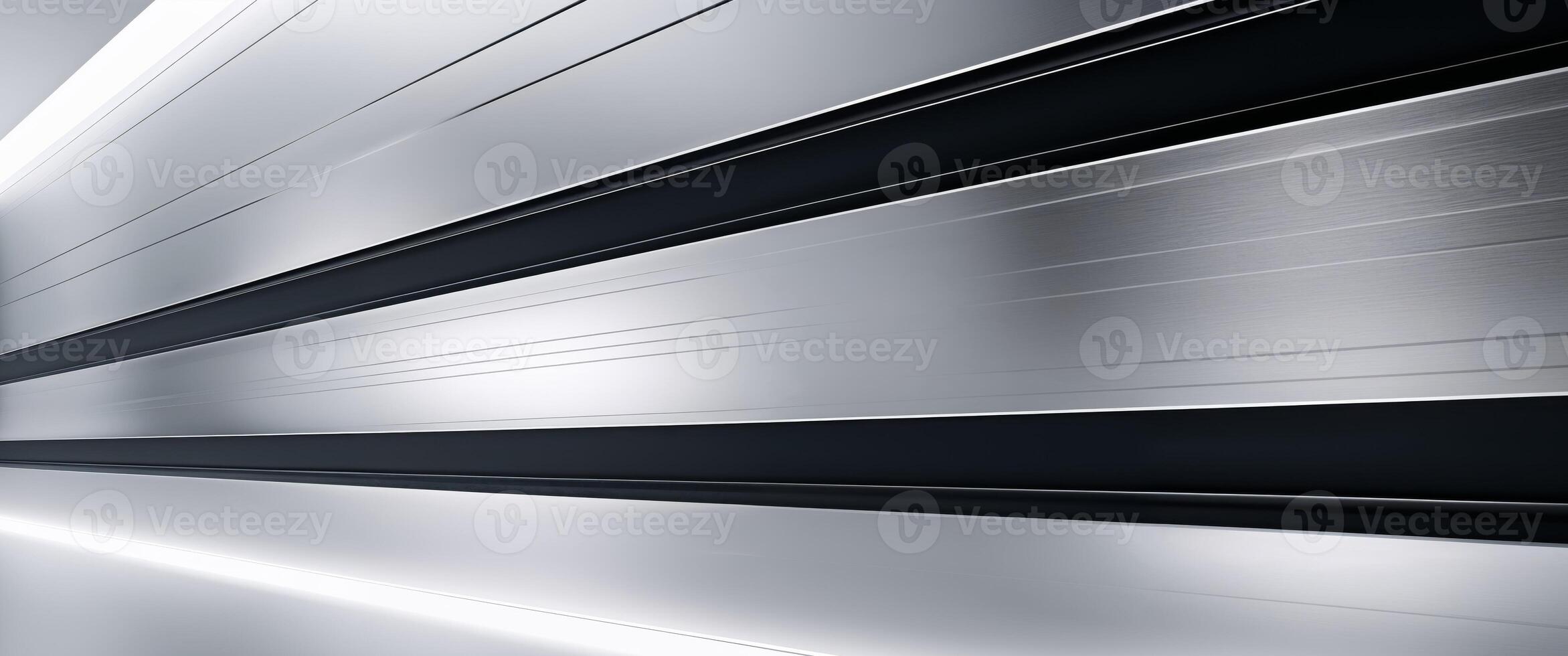A silver and black striped background with a silver. photo