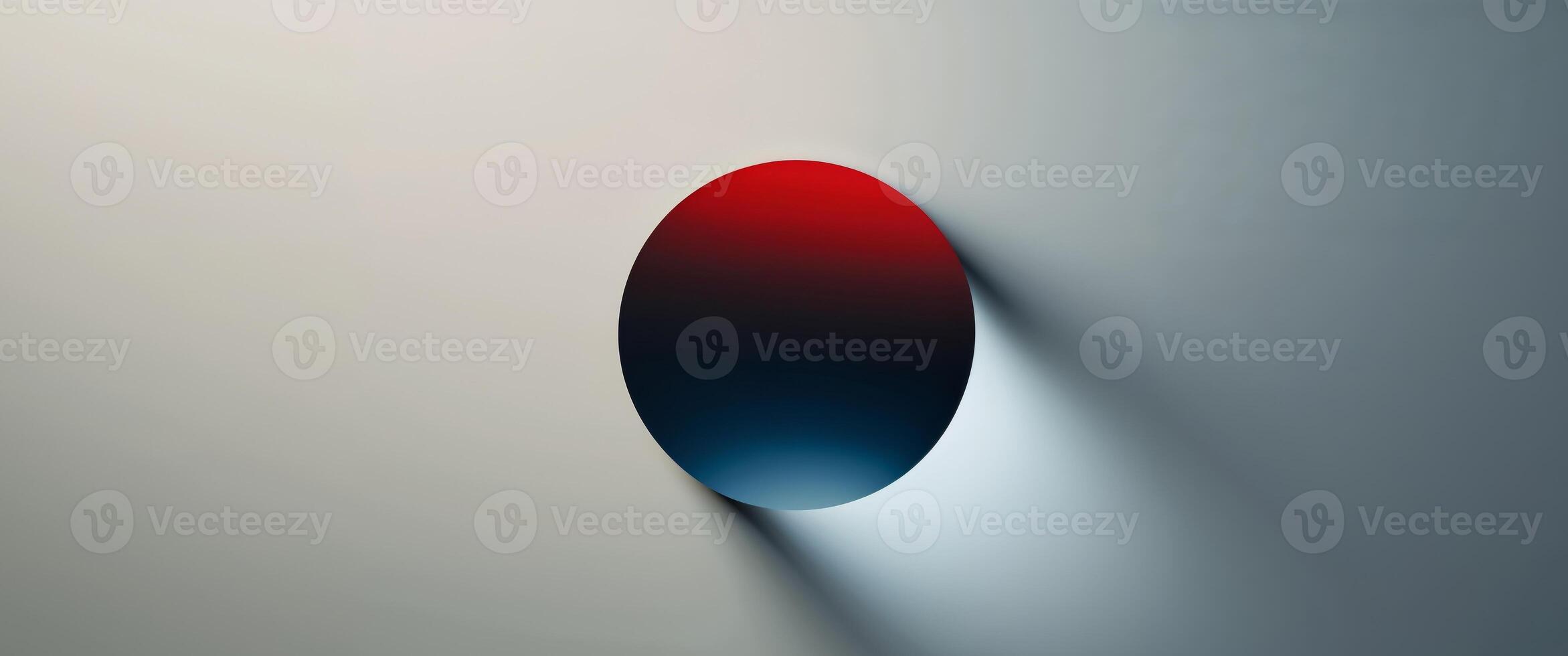 Abstract Gradient with Red Circle Shape Background for Modern Design. photo
