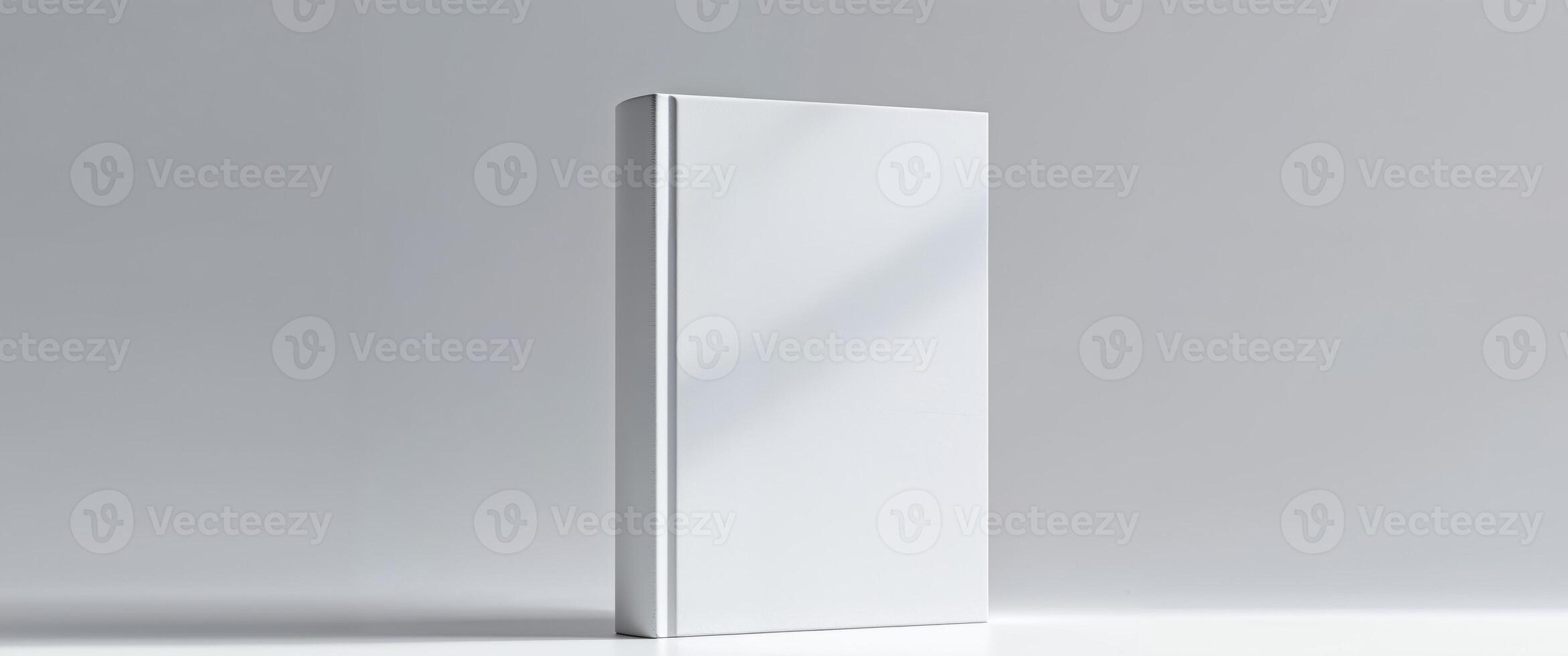 Clean and simple mockup of a blank book cover photo