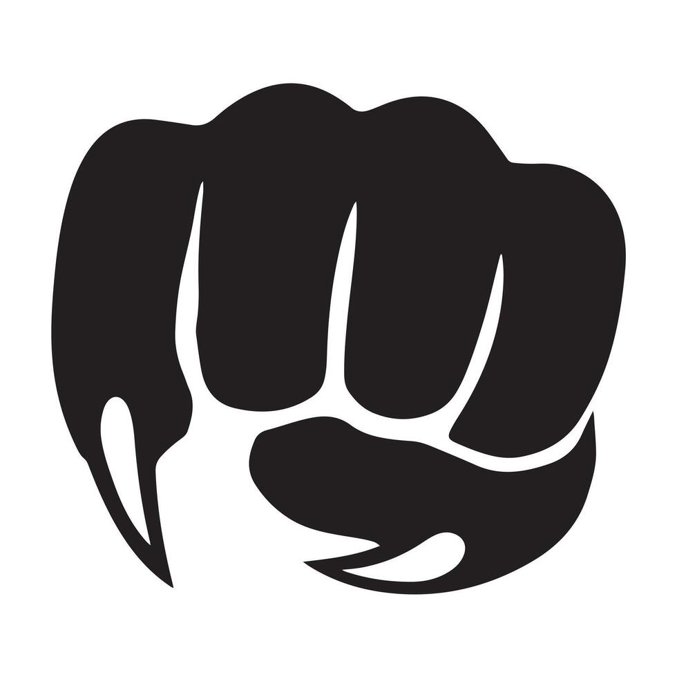 Black Silhouette Paw Print Icon on White Background for Art vector