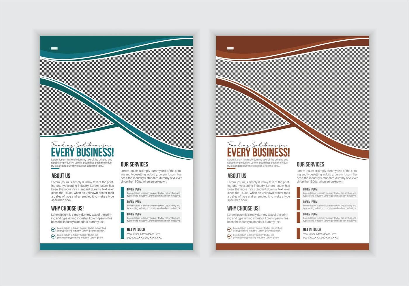 Business Consulting Service Flyer vector