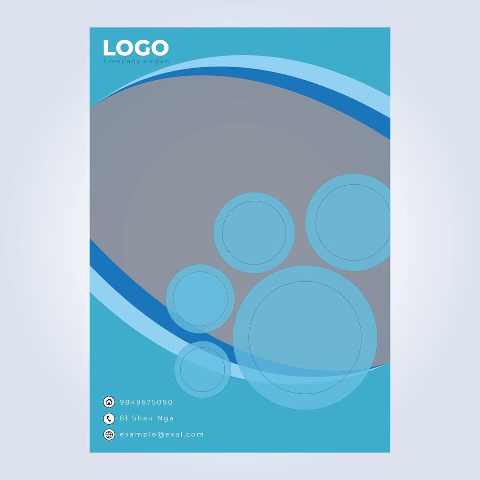 Company profile brochure design template vector