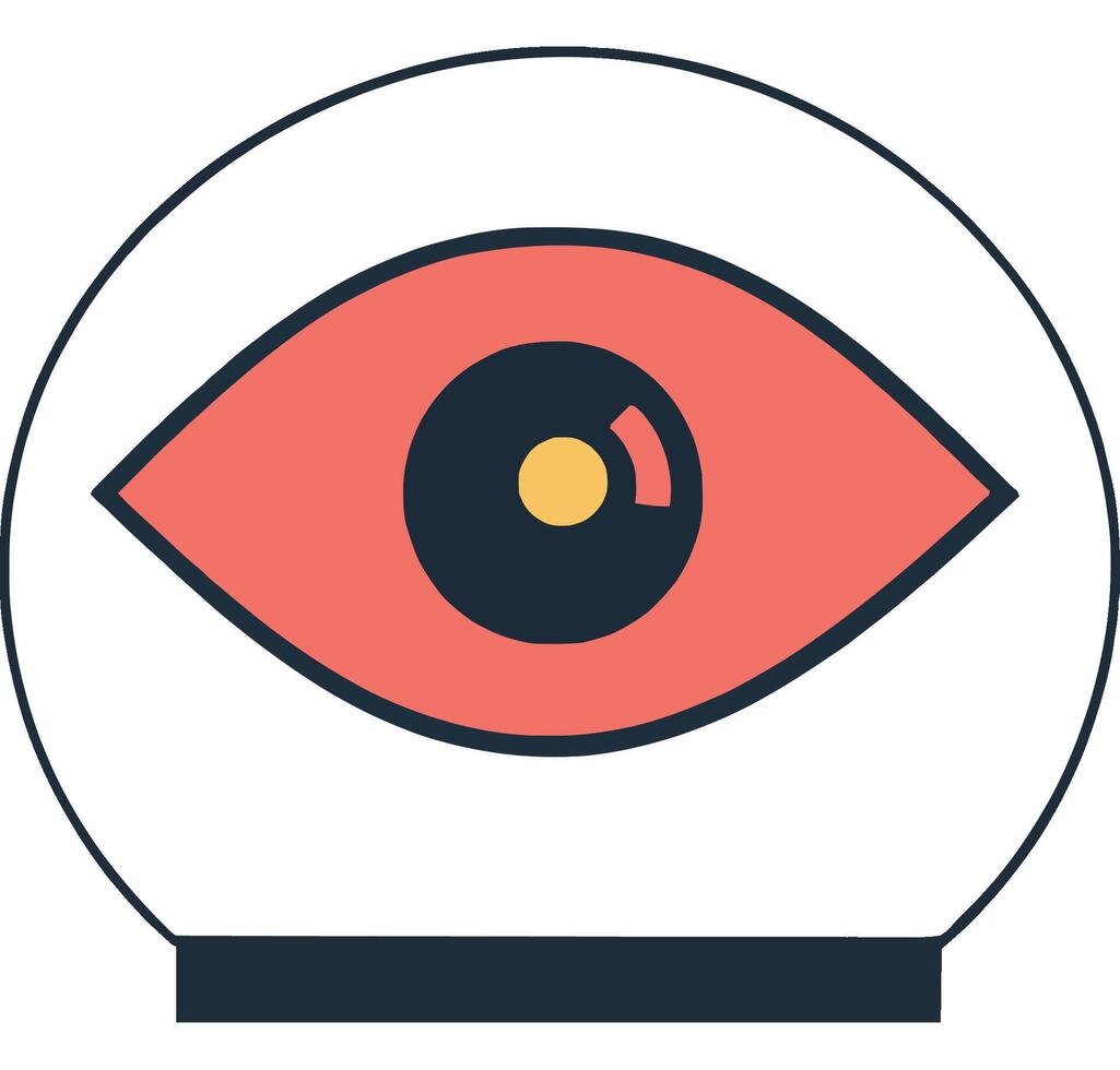 Eye Vision Design Simple Graphic Art vector