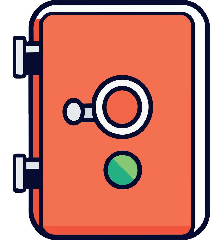 Safe Lock Security Storage Vault Design vector