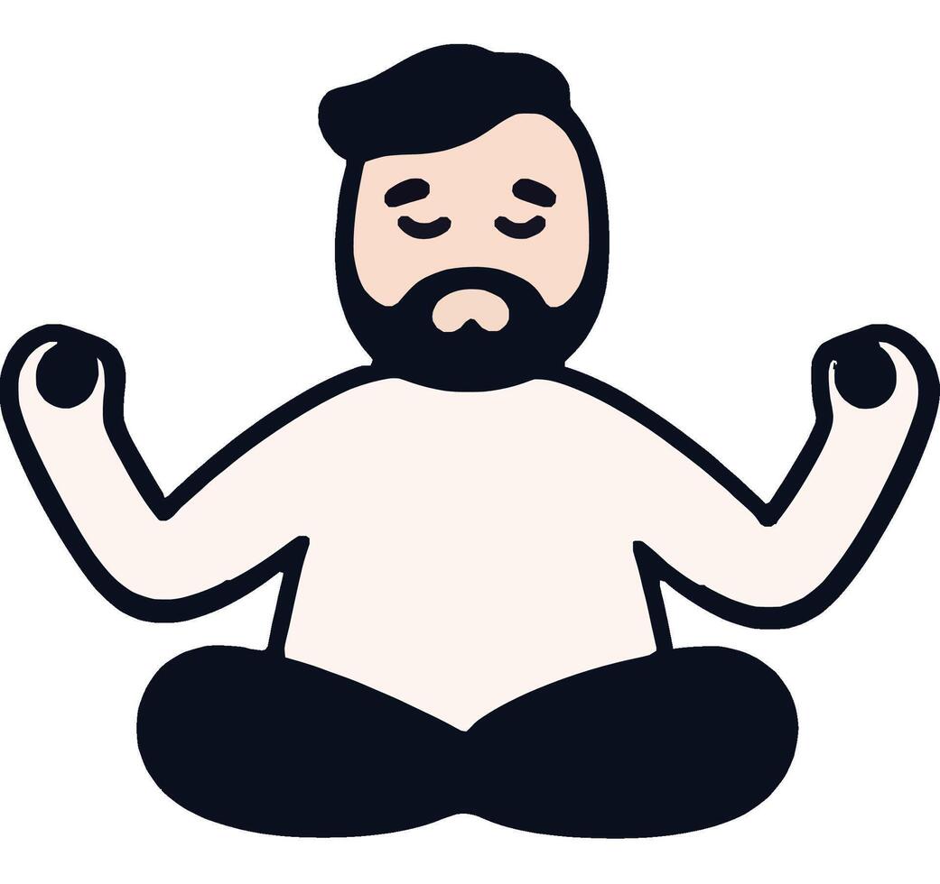 Meditation for Inner Peace and Mindfulness vector