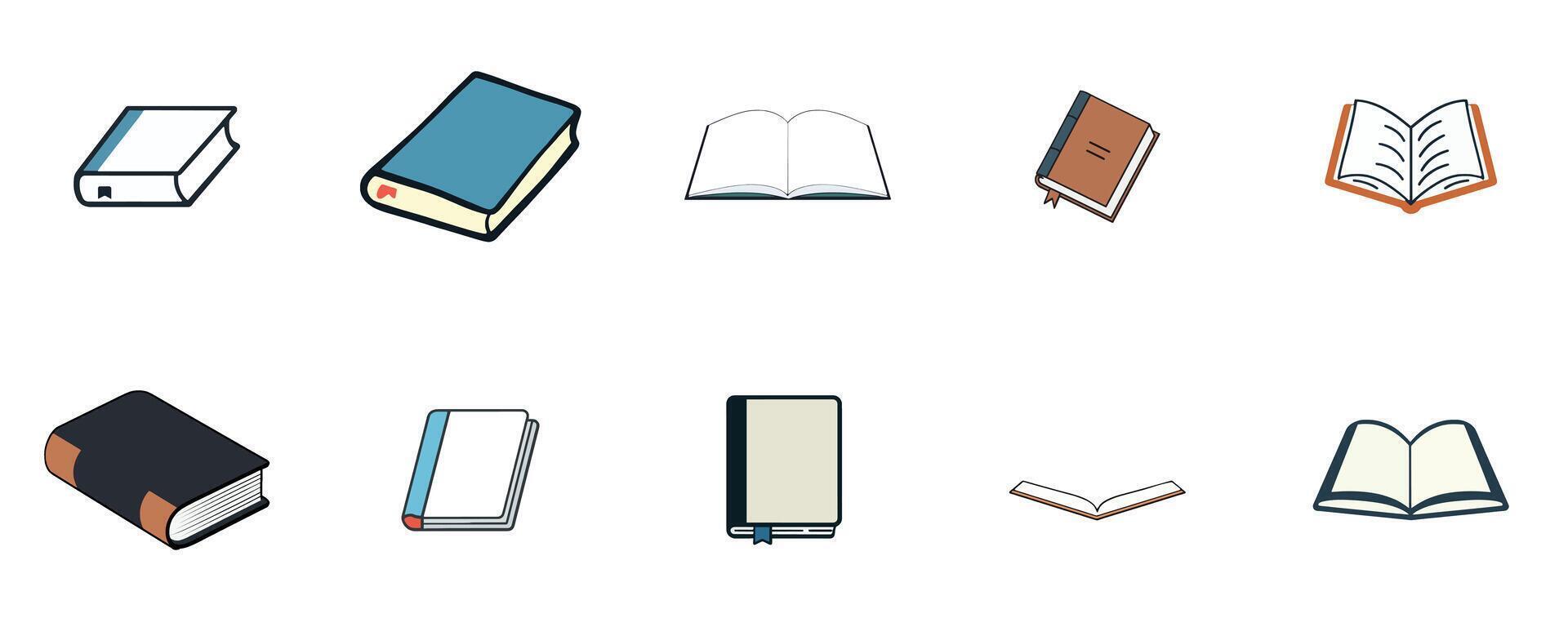 Books and Reading for Knowledge and Education vector