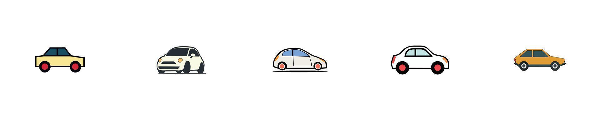 Colorful Cars and Their Unique Designs vector