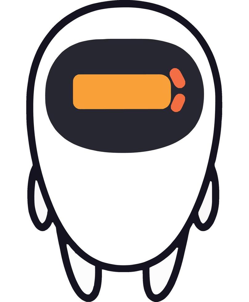 Cute Cartoon Robot Character Design with Playful Style vector