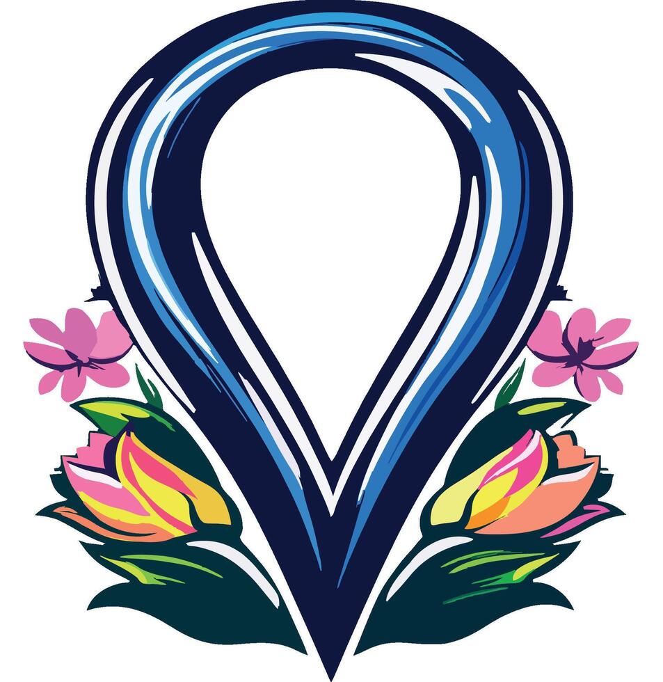 Colorful Flower Design with Elegant Style vector