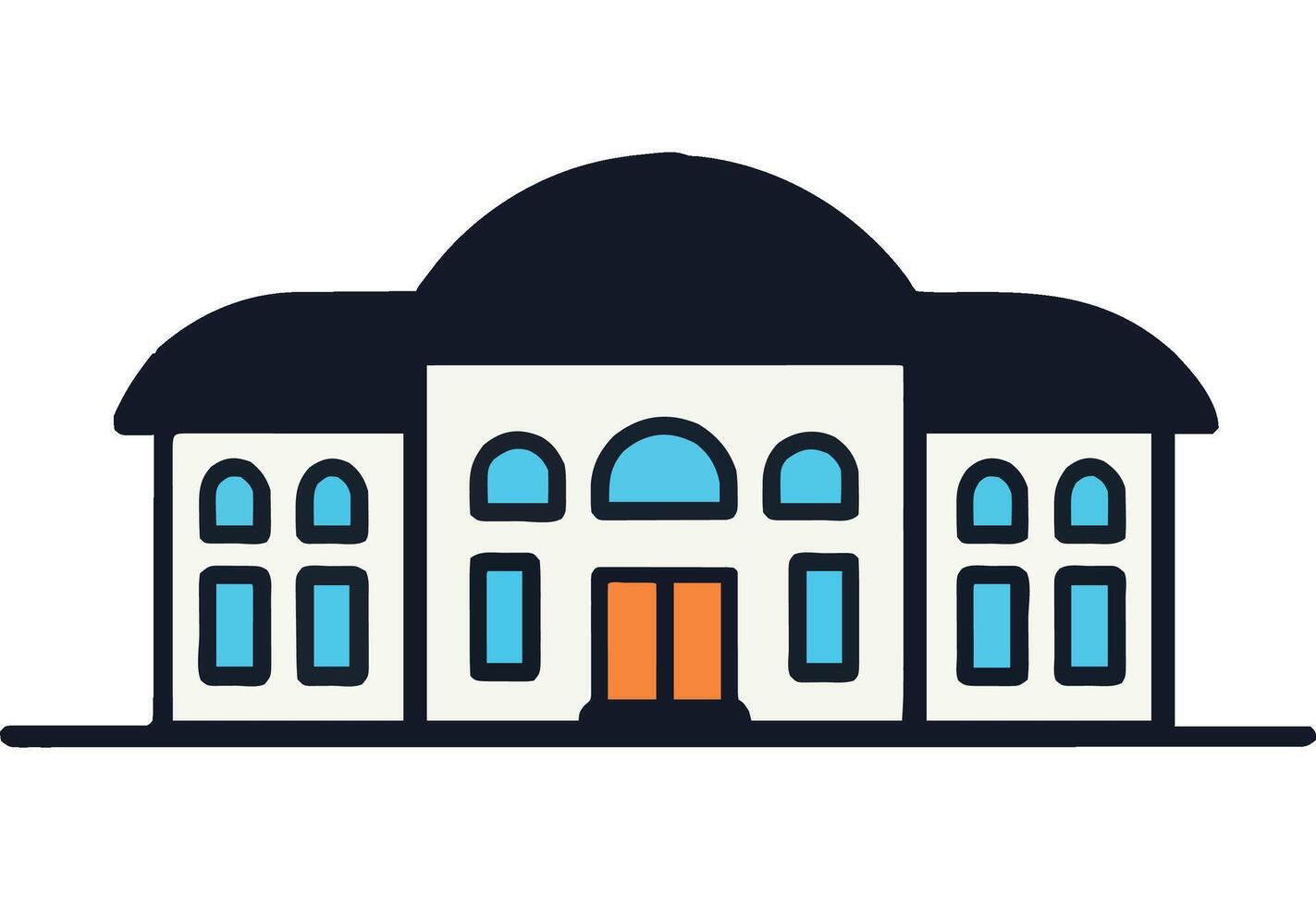 Modern Colorful Building Architecture and Design vector