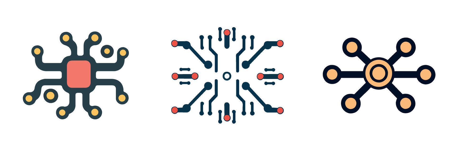 Circuit Technology Modern Design and Connectivity vector