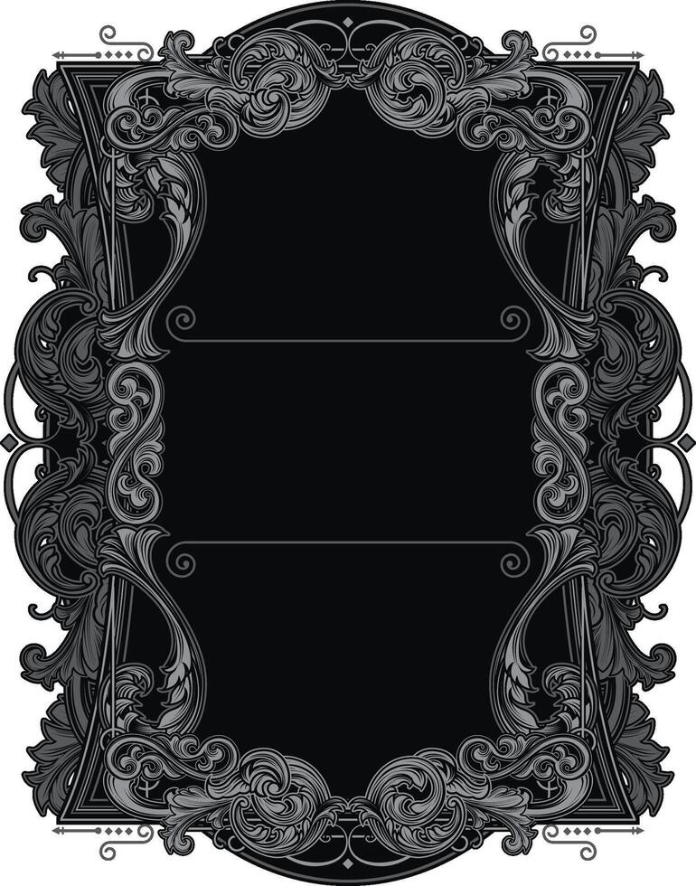 ornament victorian frame vector