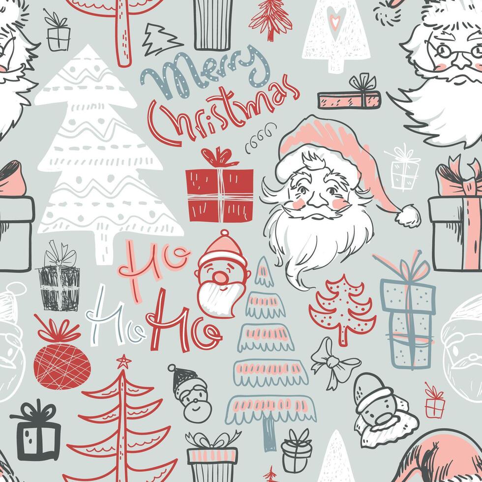 christmas of seamless pattern vector
