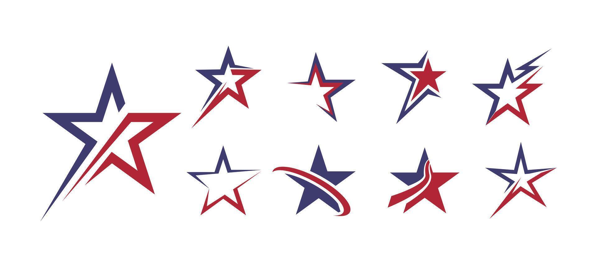 Stars effect design with American theme for patriotic graphics vector