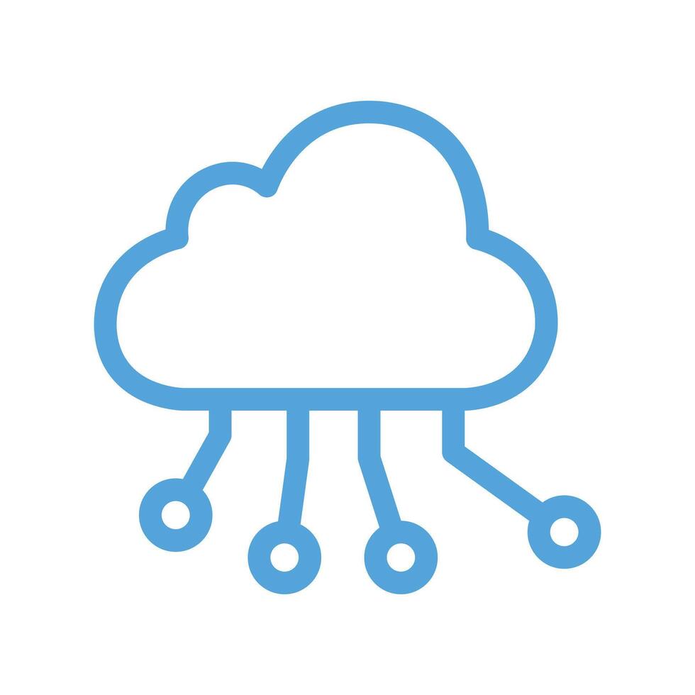 Cloud Network Connection Icon Set vector