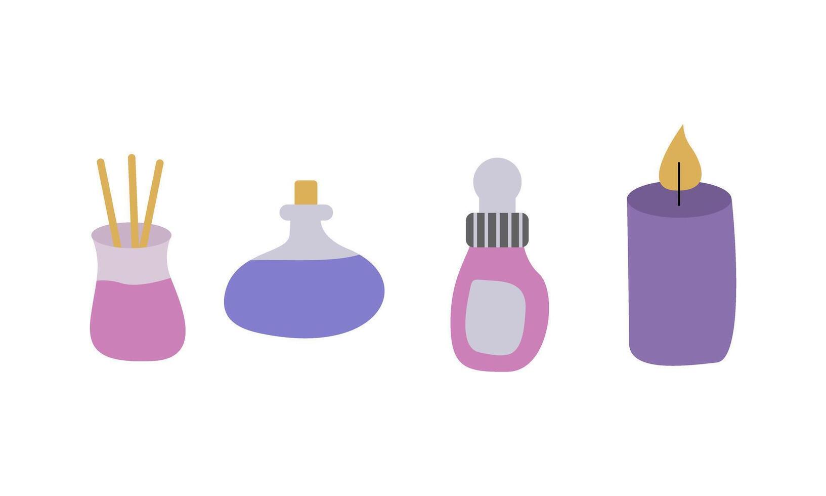 Aromatherapy set . vector
