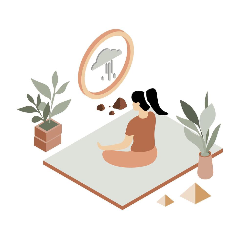 Graphic depiction of the Dancer Pose, emphasizing balance and extension. Perfect for yoga guides, fitness apps, well-being promotions vector