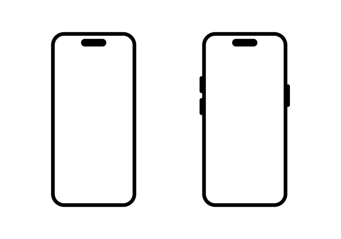 Modern smartphone icon. Mobile phone sign. Cellphone symbol vector
