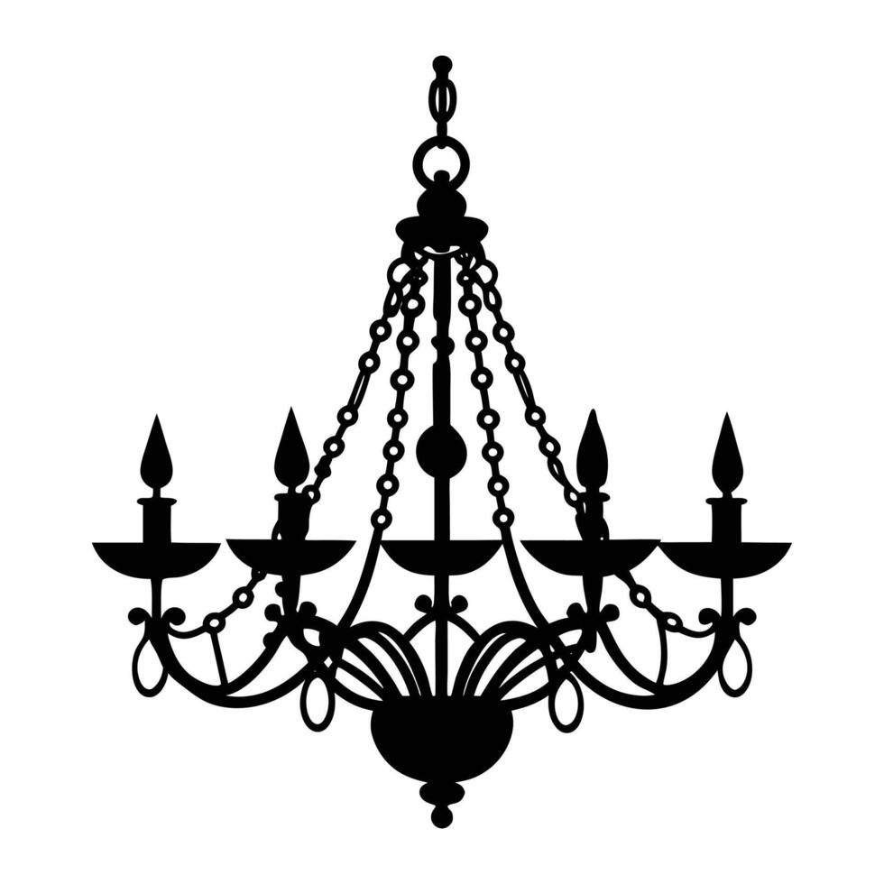 illustration of a chandelier vector