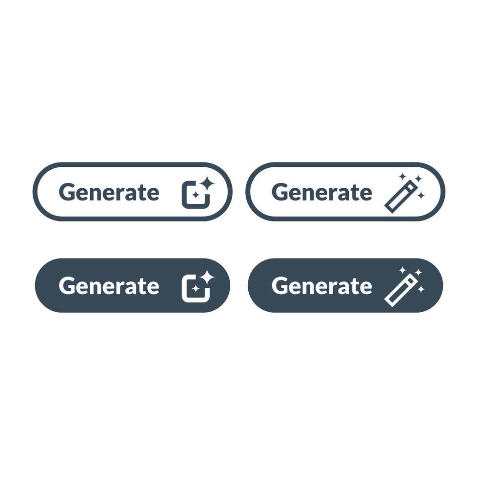 Artificial Intelligence Button stock illustration vector