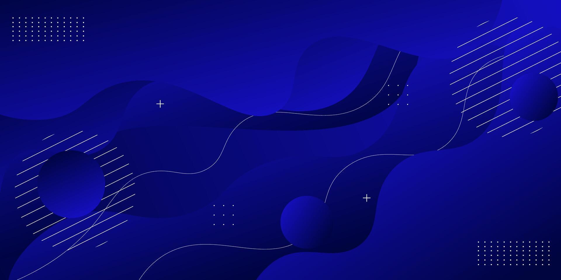 Abstract dark blue banner background with 3D wave shape pattern design. Creative banner for promotion. Smart design. Eps10 vector