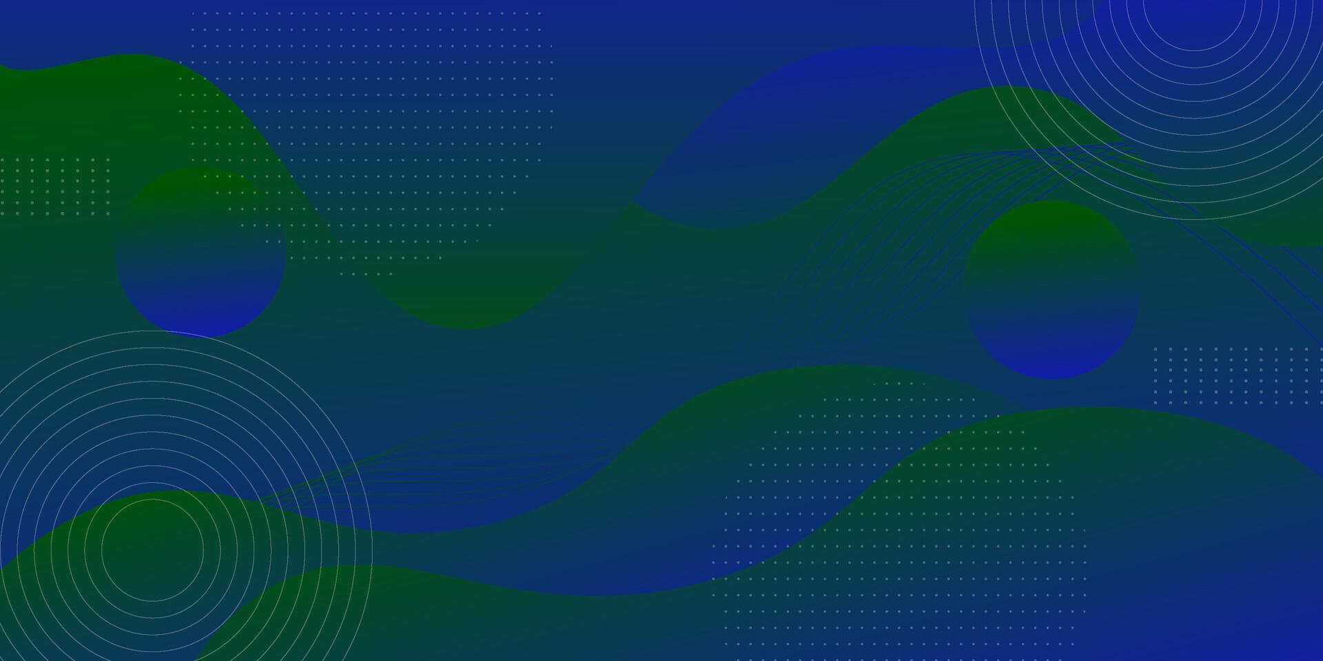 Abstract 3D colorful bright green and blue wave gradient banner background. Liquid fluid pattern design. Eps10 vector
