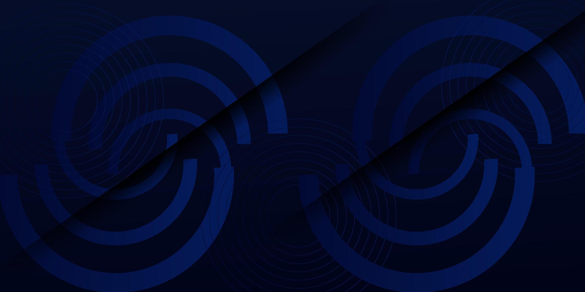 Abstract blue curved paper cut background with overlapping shape pattern. blue background with strong shadow design. Eps10 vector