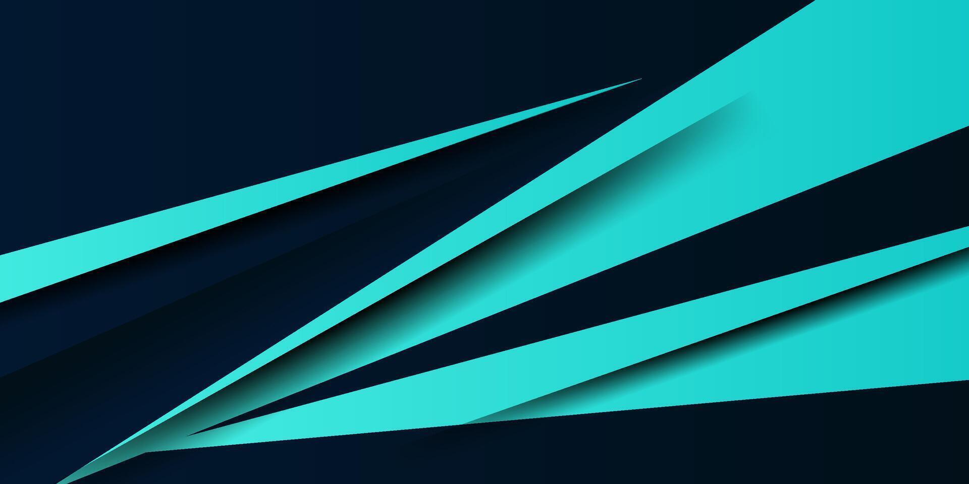 Abstract futuristic green and blue. Paper cut triangles on geometric design. Modern overlapping paper cut background illustration. Eps10 vector