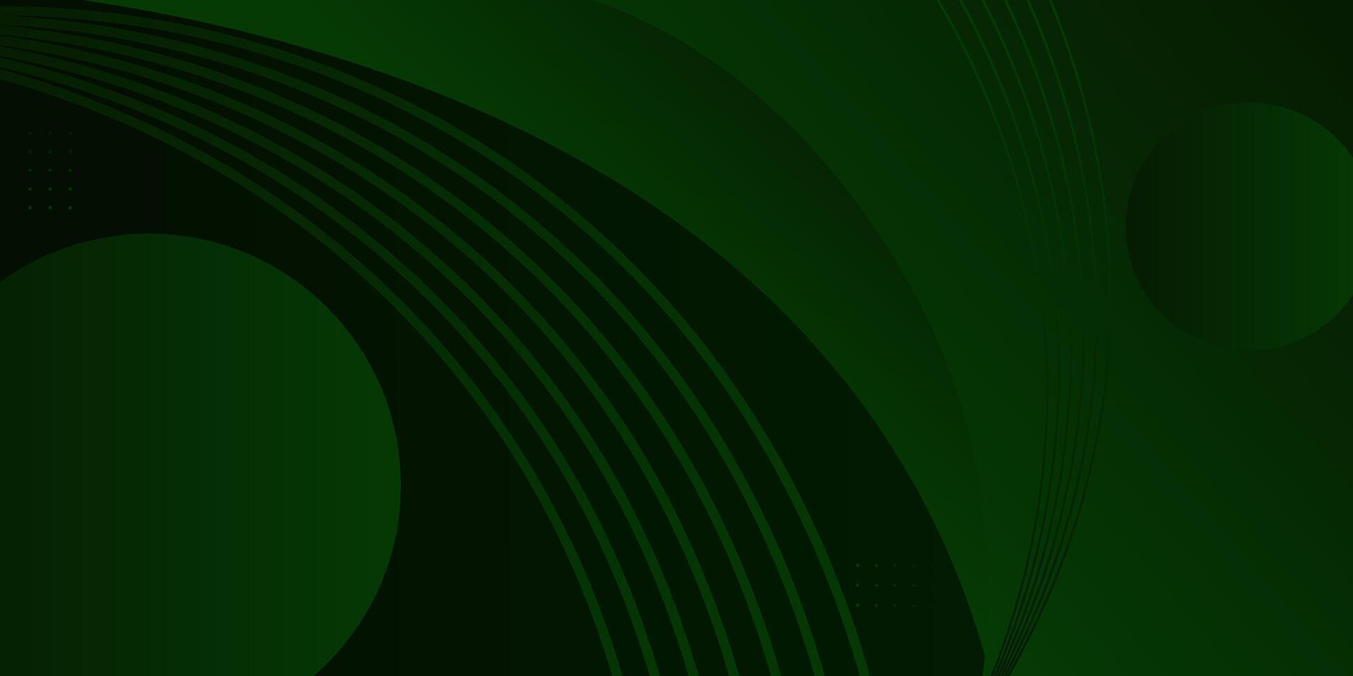 Abstract green curved paper cut background with overlapping shape pattern. Green background with cool line design. Eps10 vector