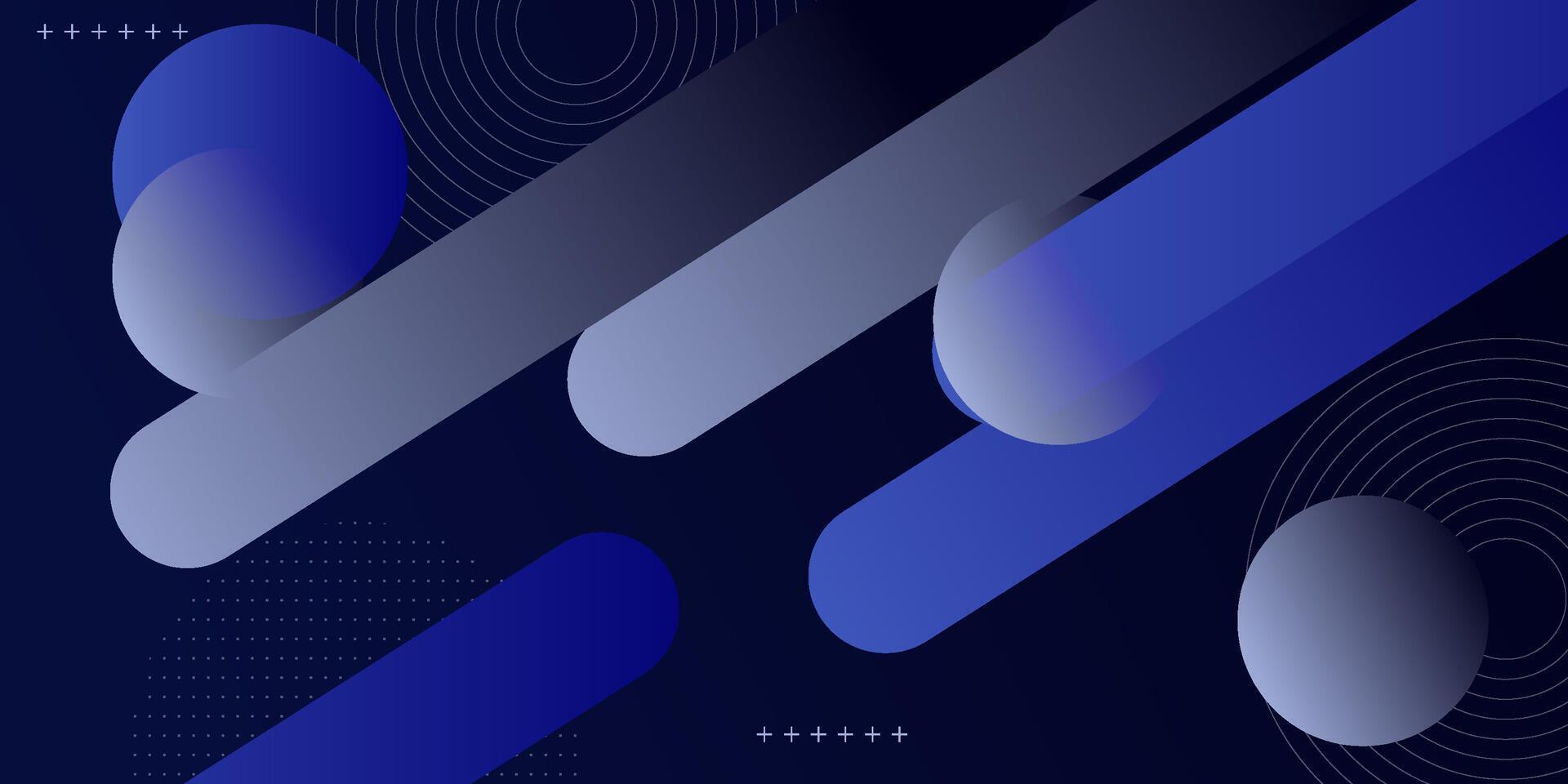 Abstract minimal blue gradient geometric shape background with square curved pattern. eps10 vector