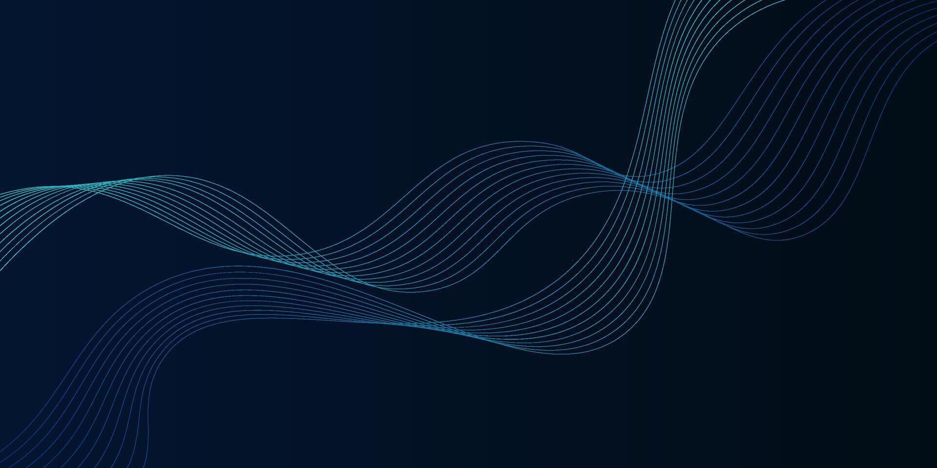 abstract bright lines dark blue background. Glowing neon lines, magic energy space light concept, abstract background wallpaper design. eps10 vector