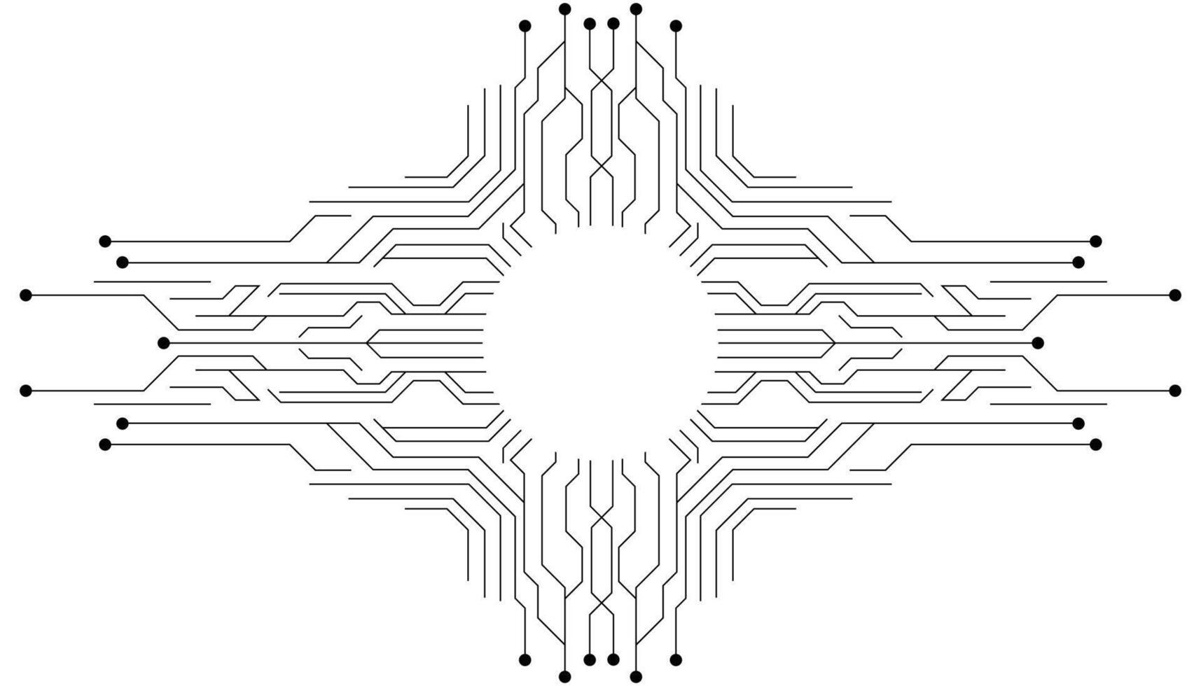 Tech Circuit,HUD Element Design vector