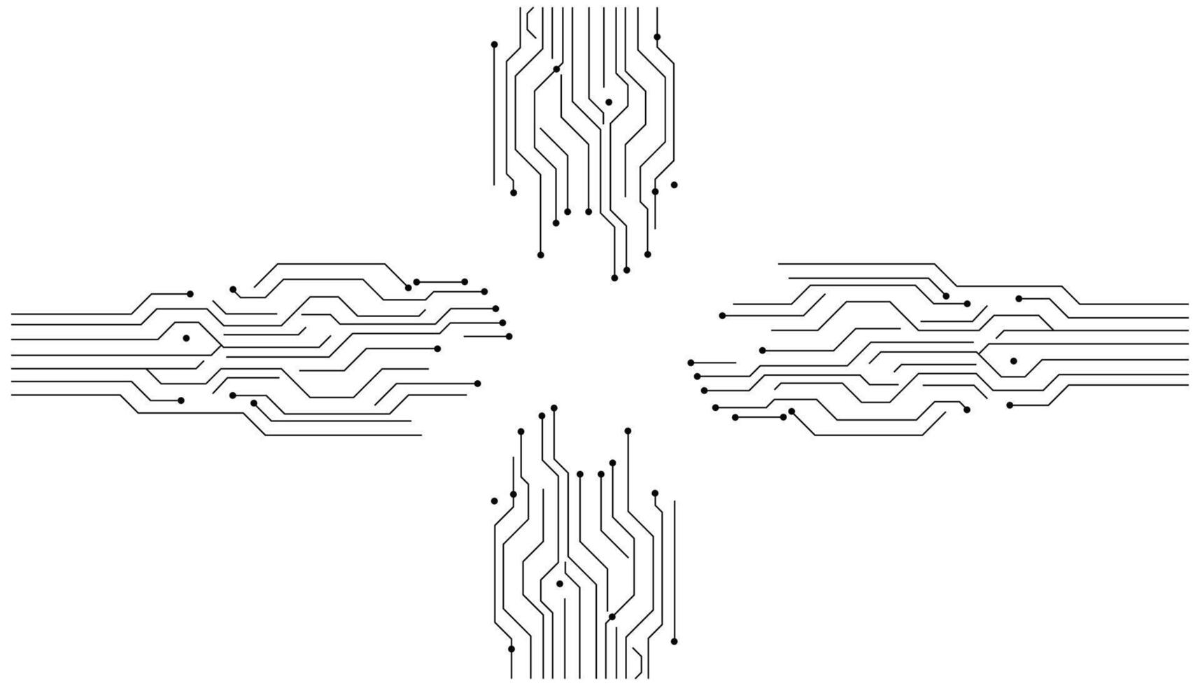 Circular Technology ,Tech Circuit,HUD Element Design vector
