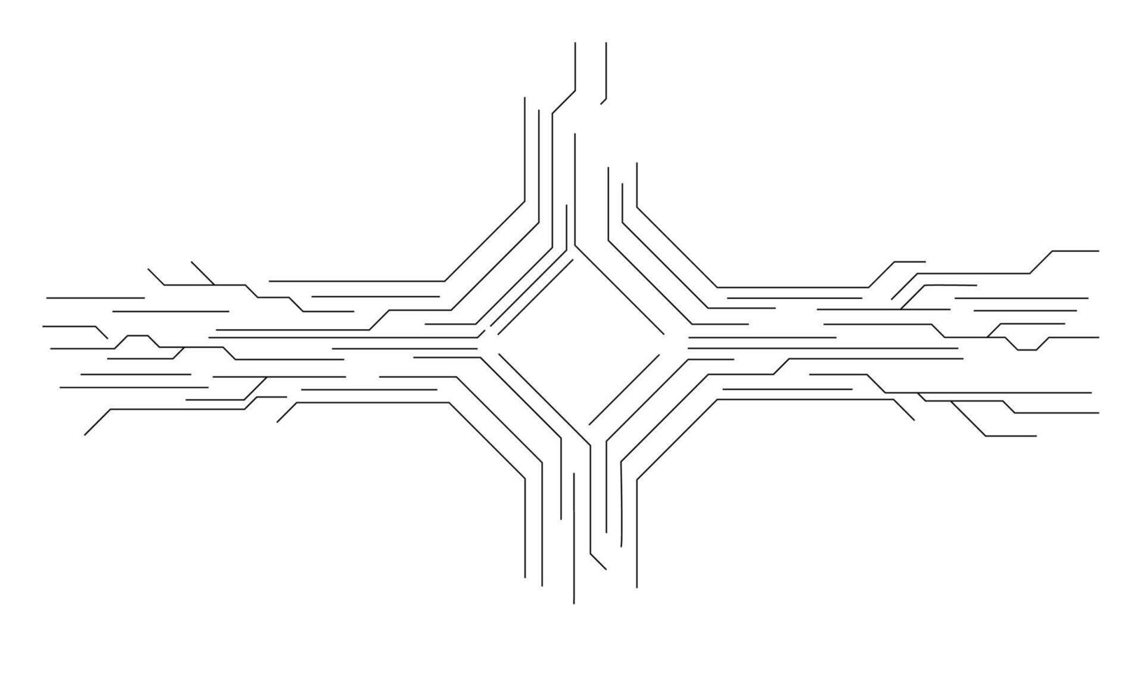 Tech Circuit,HUD Element Design,Circular Technology Interface,Abstract Tech Circuit,HUD Element Design vector