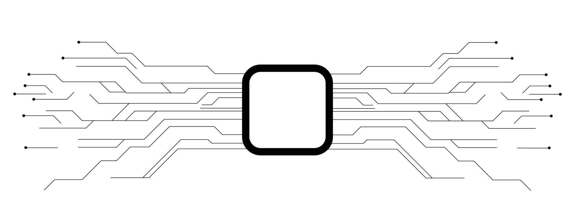 Circular Technology ,Abstract Tech Circuit,HUD Element Design vector
