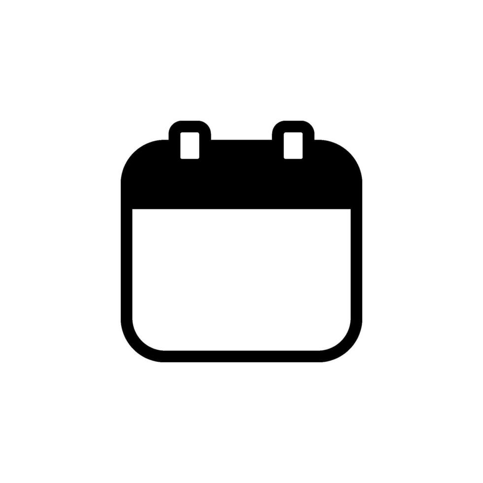calendar icon. Suitable for websites, apps, UI design, and various graphic projects vector