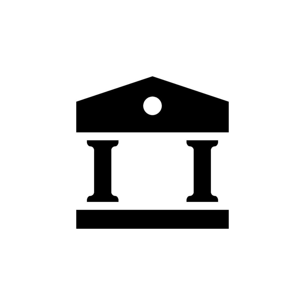 bank icon. Ideal for use in websites, apps, presentations, and other design projects related to finance, banking, government, or education vector