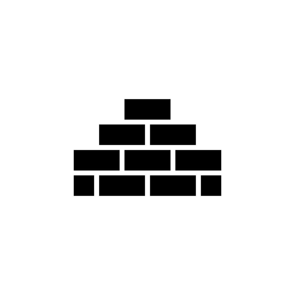 Brick wall icon. Perfect for construction, building, or design related projects vector