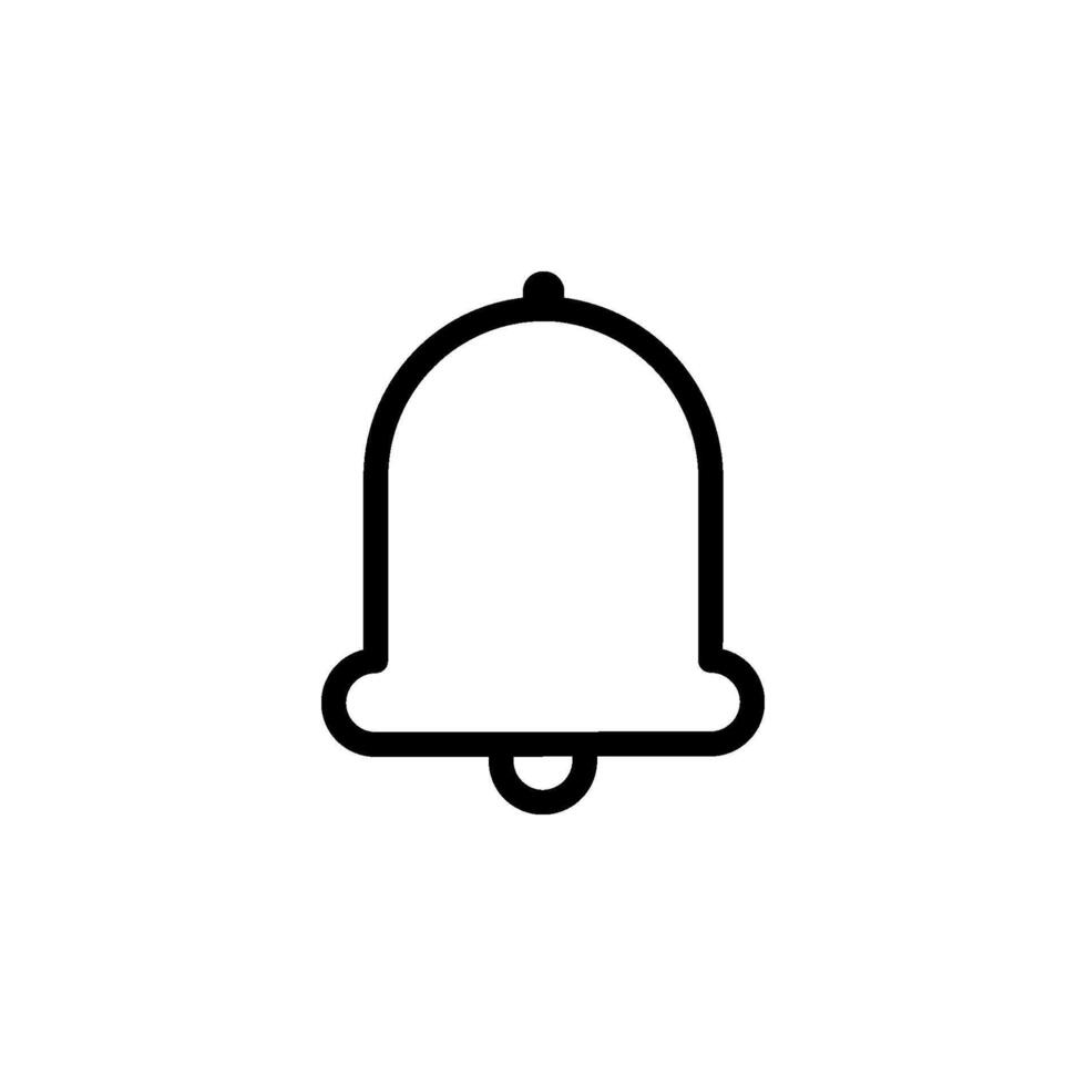 Bell icon. Perfect for notification, alert, reminder, or alarm vector