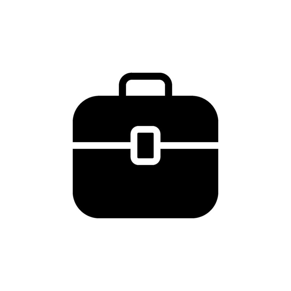 briefcase icon. Perfect for business, finance, and office related designs. Clean and versatile for a variety of applications vector
